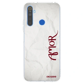 Picasee Realme 5 Hülle - Transparentes Silikon - Amor