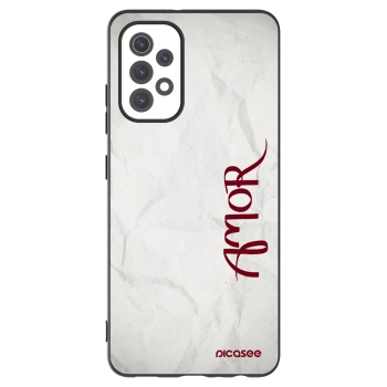 Picasee Samsung Galaxy A32 5G A326B Hülle - Schwarzes Silikon - Amor