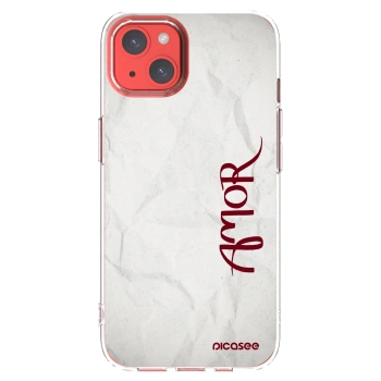 Picasee Apple iPhone 13 Hülle - Transparentes Silikon - Amor