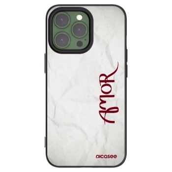 Picasee Apple iPhone 13 Pro Hülle - Schwarzes Silikon - Amor
