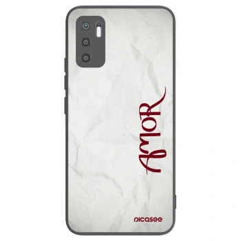 Picasee Xiaomi Redmi Note 10 5G Hülle - Schwarzes Silikon - Amor
