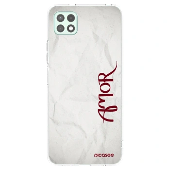 Picasee Samsung Galaxy A22 A226B 5G Hülle - Transparentes Silikon - Amor