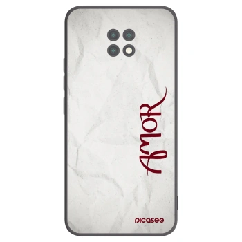 Picasee Xiaomi Redmi Note 9T Hülle - Schwarzes Silikon - Amor