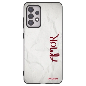 Picasee Samsung Galaxy A52s 5G A528B Hülle - Schwarzes Silikon - Amor
