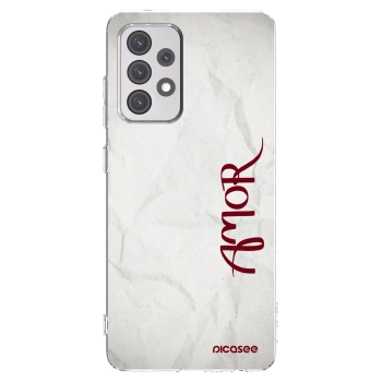 Picasee Samsung Galaxy A52s 5G A528B Hülle - Transparentes Silikon - Amor