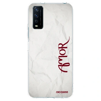 Picasee Vivo Y11s Hülle - Transparentes Silikon - Amor