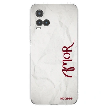 Picasee Vivo Y33s Hülle - Transparentes Silikon - Amor