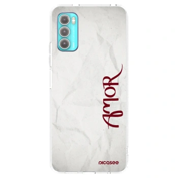 Picasee Motorola Moto G60 Hülle - Transparentes Silikon - Amor