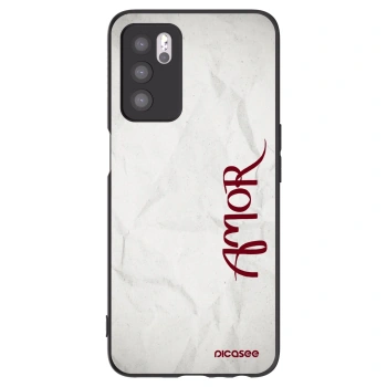 Picasee OPPO A16s Hülle - Schwarzes Silikon - Amor