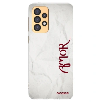 Picasee Samsung Galaxy A33 5G A336 Hülle - Transparentes Silikon - Amor