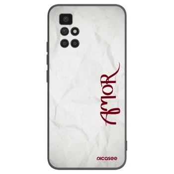 Picasee Xiaomi Redmi 10 (2022) Hülle - Schwarzes Silikon - Amor