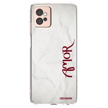 Picasee Motorola Moto G32 Hülle - Transparentes Silikon - Amor
