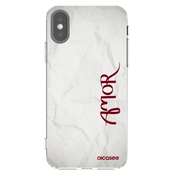 Picasee Apple iPhone X/XS Hülle - Transparentes Silikon - Amor