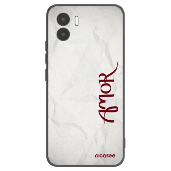 Picasee Xiaomi Redmi A1 Hülle - Schwarzes Silikon - Amor