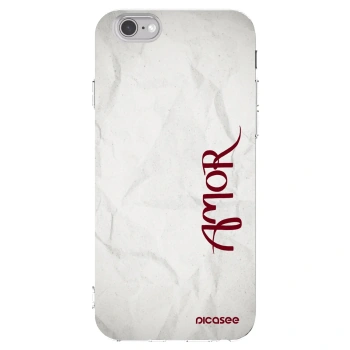 Picasee Apple iPhone 6/6S Hülle - Transparentes Silikon - Amor