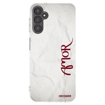 Picasee Samsung Galaxy A14 4G A145R Hülle - Transparentes Silikon - Amor