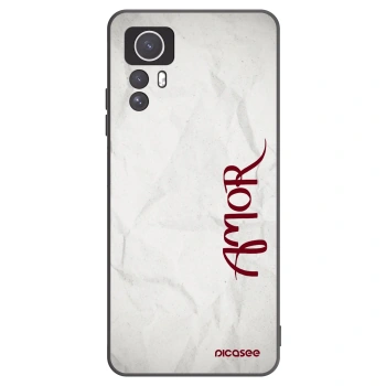 Picasee Xiaomi Redmi Note 12S Hülle - Schwarzes Silikon - Amor