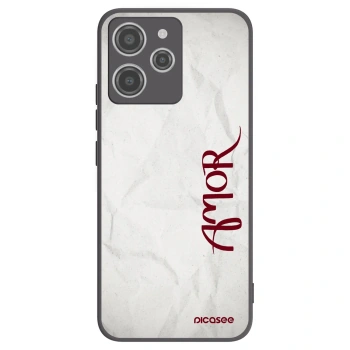 Picasee Xiaomi Redmi 12 4G Hülle - Schwarzes Silikon - Amor