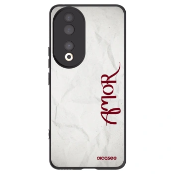 Picasee Honor 90 5G Hülle - Schwarzes Silikon - Amor