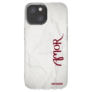 Picasee Apple iPhone 15 Hülle - Transparentes Silikon - Amor