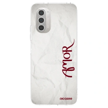 Picasee Motorola Moto G51 Hülle - Transparentes Silikon - Amor