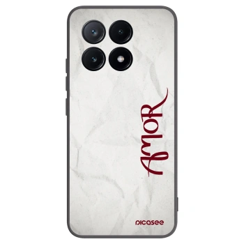 Picasee Xiaomi Poco X6 Pro Hülle - Schwarzes Silikon - Amor