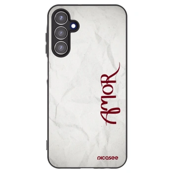 Picasee Samsung Galaxy A15 A156B 5G Hülle - Schwarzes Silikon - Amor