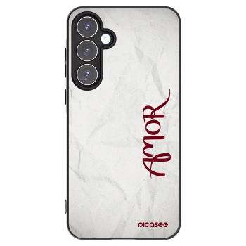Picasee Samsung Galaxy A55 5G A556B Hülle - Schwarzes Silikon - Amor