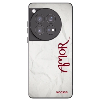 Picasee OnePlus 12 5G Hülle - Schwarzes Silikon - Amor