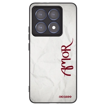 Picasee Xiaomi 14T Pro Hülle - Schwarzes Silikon - Amor