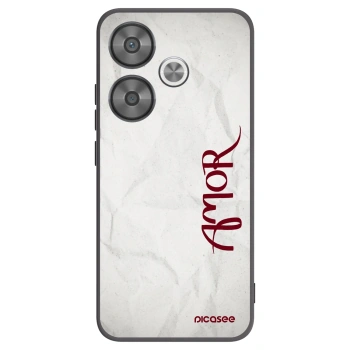 Picasee Xiaomi Poco F6 Hülle - Schwarzes Silikon - Amor