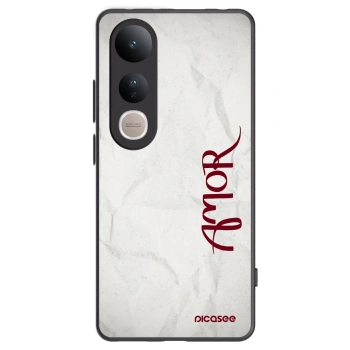 Picasee Vivo V50 Lite 5G Hülle - Schwarzes Silikon - Amor