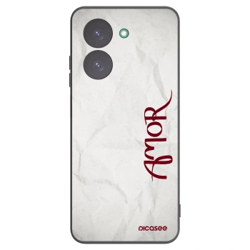 Picasee Xiaomi Redmi A5 Hülle - Schwarzes Silikon - Amor