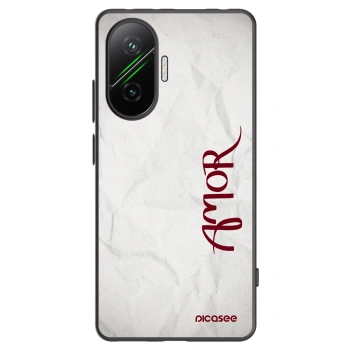 Picasee Xiaomi Poco F7 Pro 5G Hülle - Schwarzes Silikon - Amor