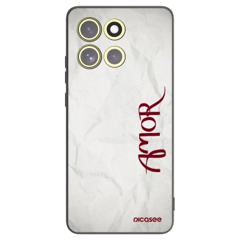 Picasee Motorola Moto G86 Power 5G Hülle - Schwarzes Silikon - Amor