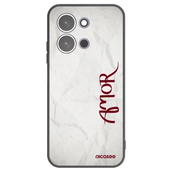 Picasee Xiaomi Redmi 15C 5G Hülle - Schwarzes Silikon - Amor