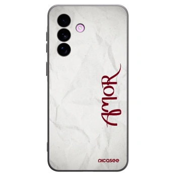 Picasee Samsung Galaxy A57 5G Hülle - Schwarzes Silikon - Amor