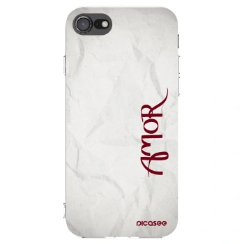 Picasee Apple iPhone SE 2020 Hülle - Transparentes Silikon - Amor
