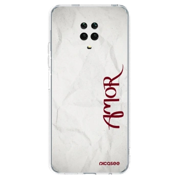 Picasee Xiaomi Redmi Note 9 Pro Hülle - Transparentes Silikon - Amor