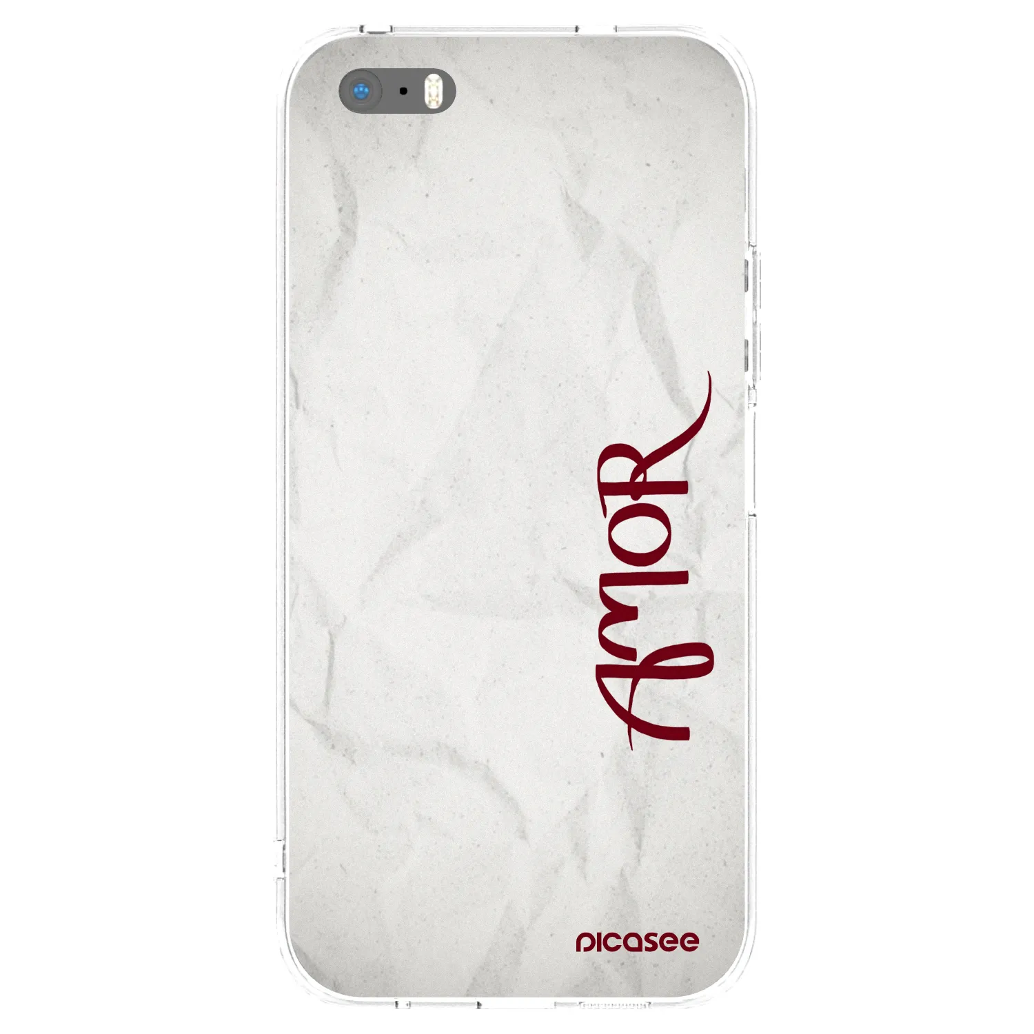 Picasee Apple iPhone 5/5S/SE Hülle - Transparentes Silikon - Amor