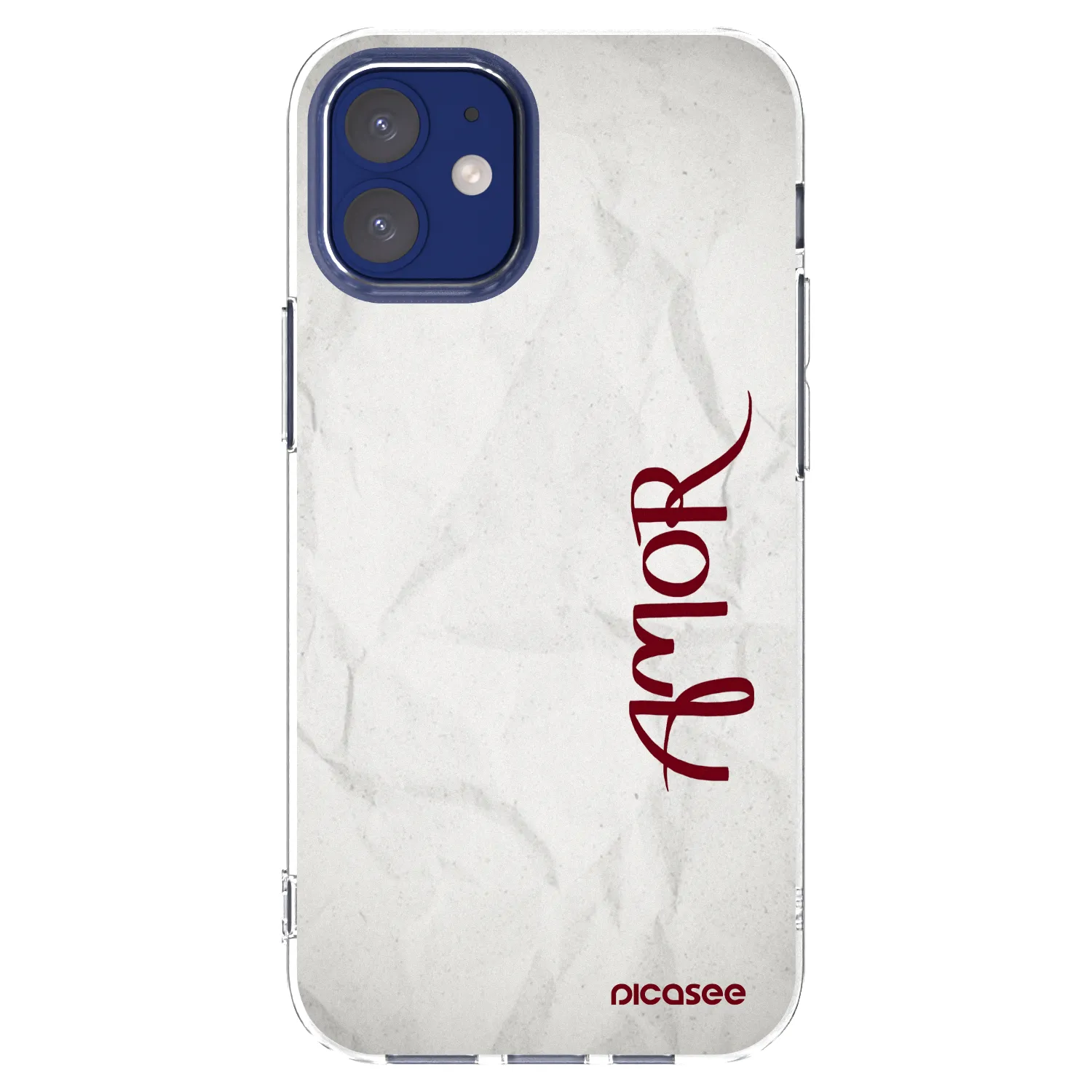 Picasee Apple iPhone 12 mini Hülle - Transparentes Silikon - Amor