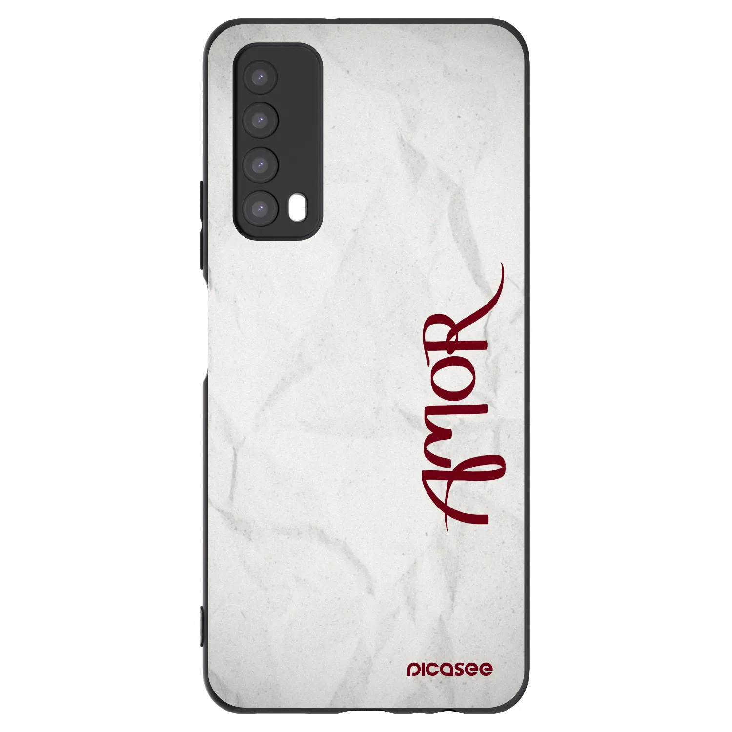 Picasee Huawei P Smart 2021 Hülle - Schwarzes Silikon - Amor