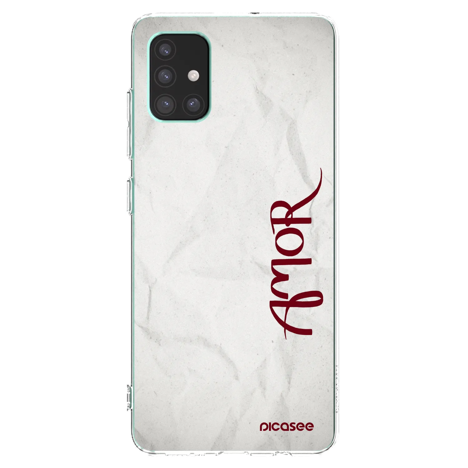 Picasee Samsung Galaxy M51 M515F Hülle - Transparentes Silikon - Amor