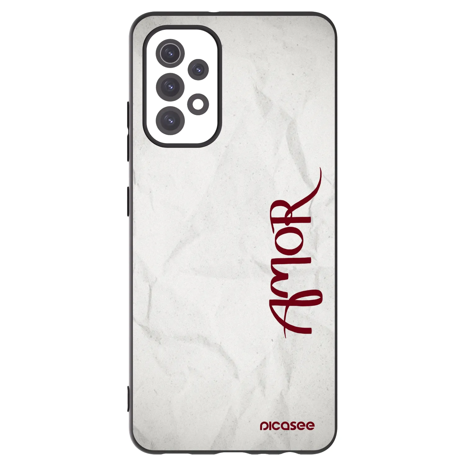 Picasee Samsung Galaxy A32 5G A326B Hülle - Schwarzes Silikon - Amor