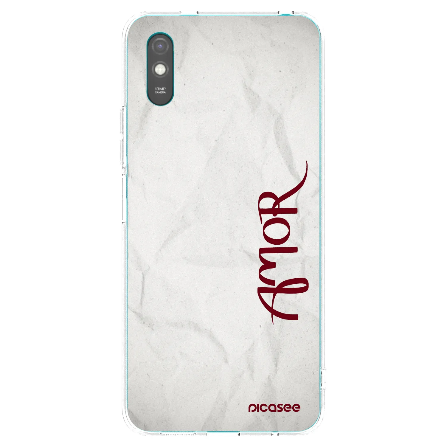 Picasee Xiaomi Redmi 9AT Hülle - Transparentes Silikon - Amor