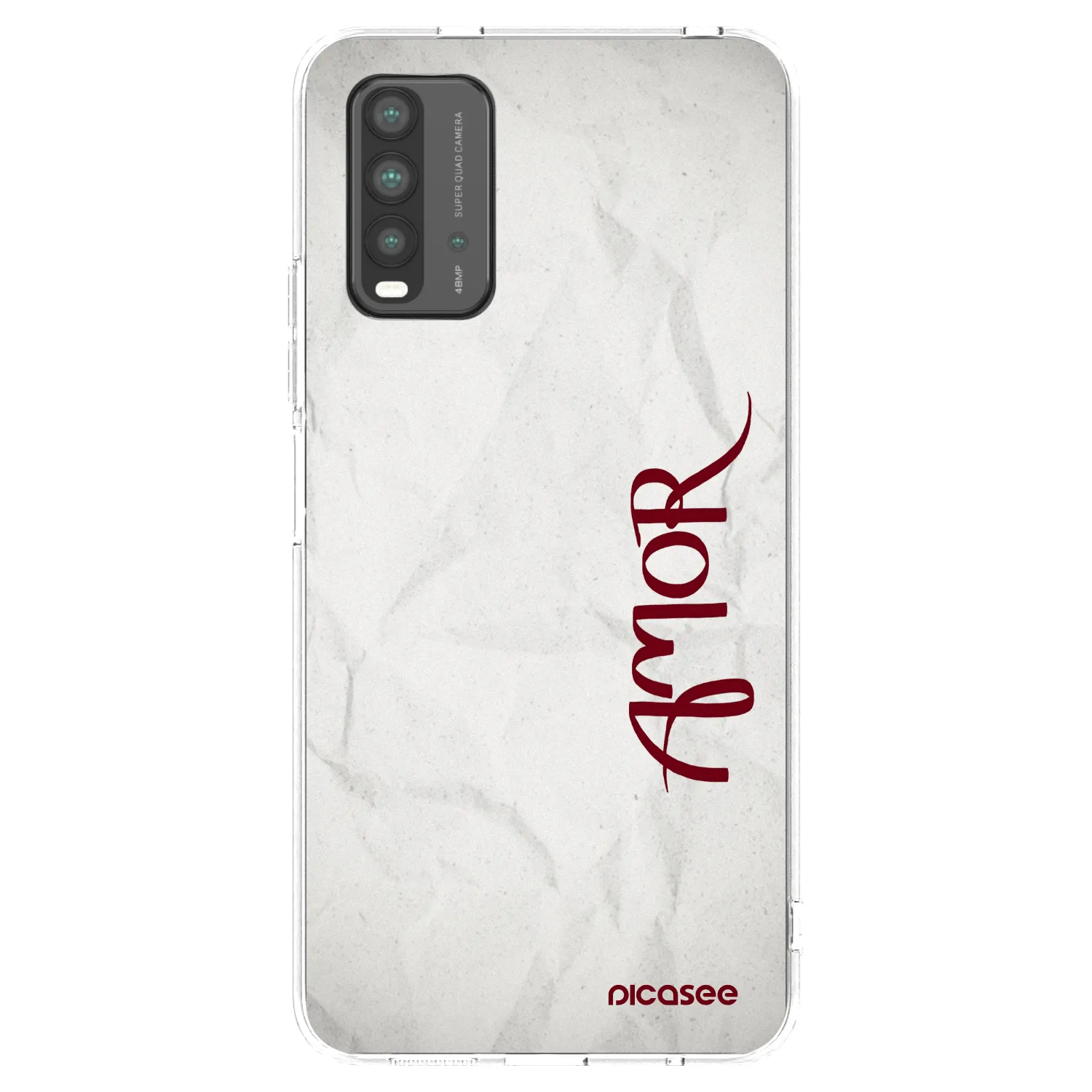 Picasee Xiaomi Redmi 9T Hülle - Transparentes Silikon - Amor