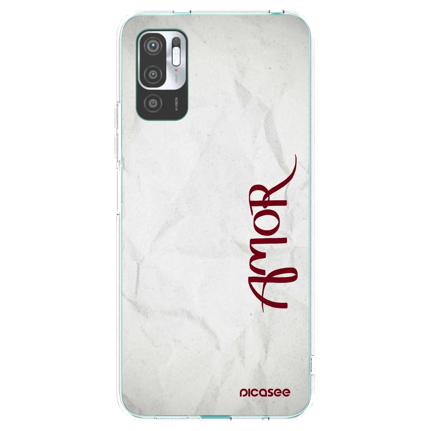 Picasee Xiaomi Redmi Note 10 5G Hülle - Transparentes Silikon - Amor