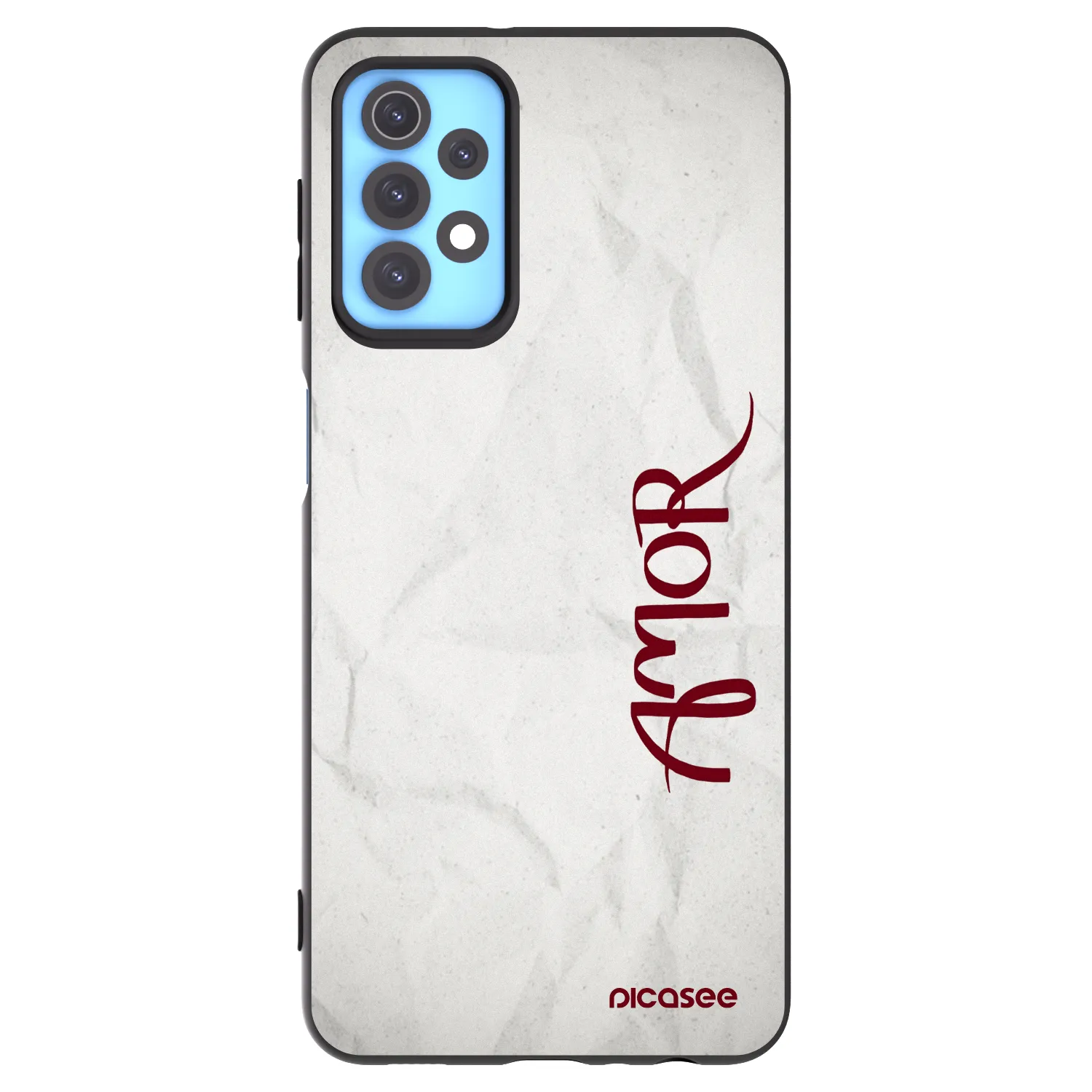 Picasee Samsung Galaxy A32 4G SM-A325F Hülle - Schwarzes Silikon - Amor
