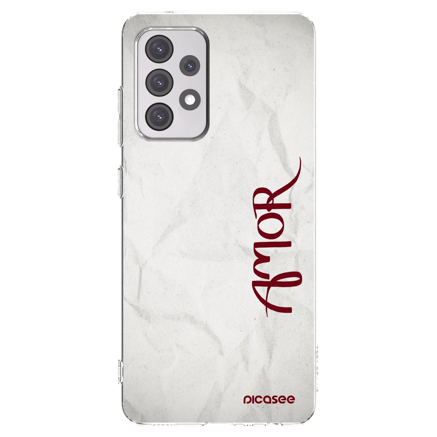 Picasee Samsung Galaxy A52s 5G A528B Hülle - Transparentes Silikon - Amor