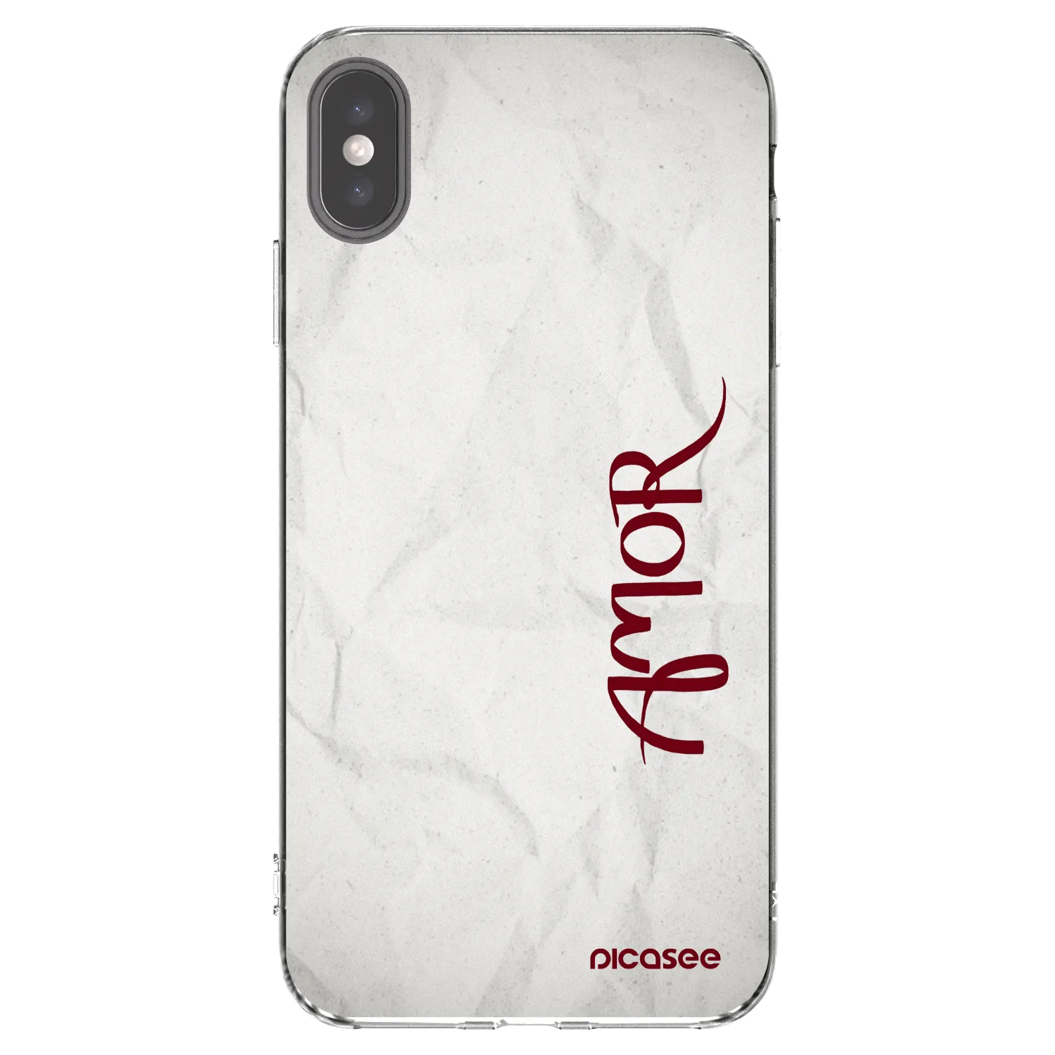Picasee Apple iPhone XS Max Hülle - Transparentes Silikon - Amor